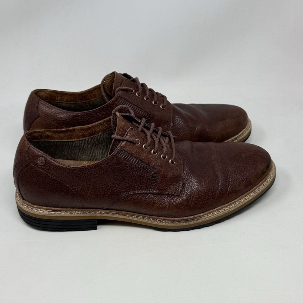 Timberland West Haven Shoes Mens 10 M Brown Leather Waterproof Casual Preppy